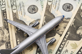 airplane money dollars
